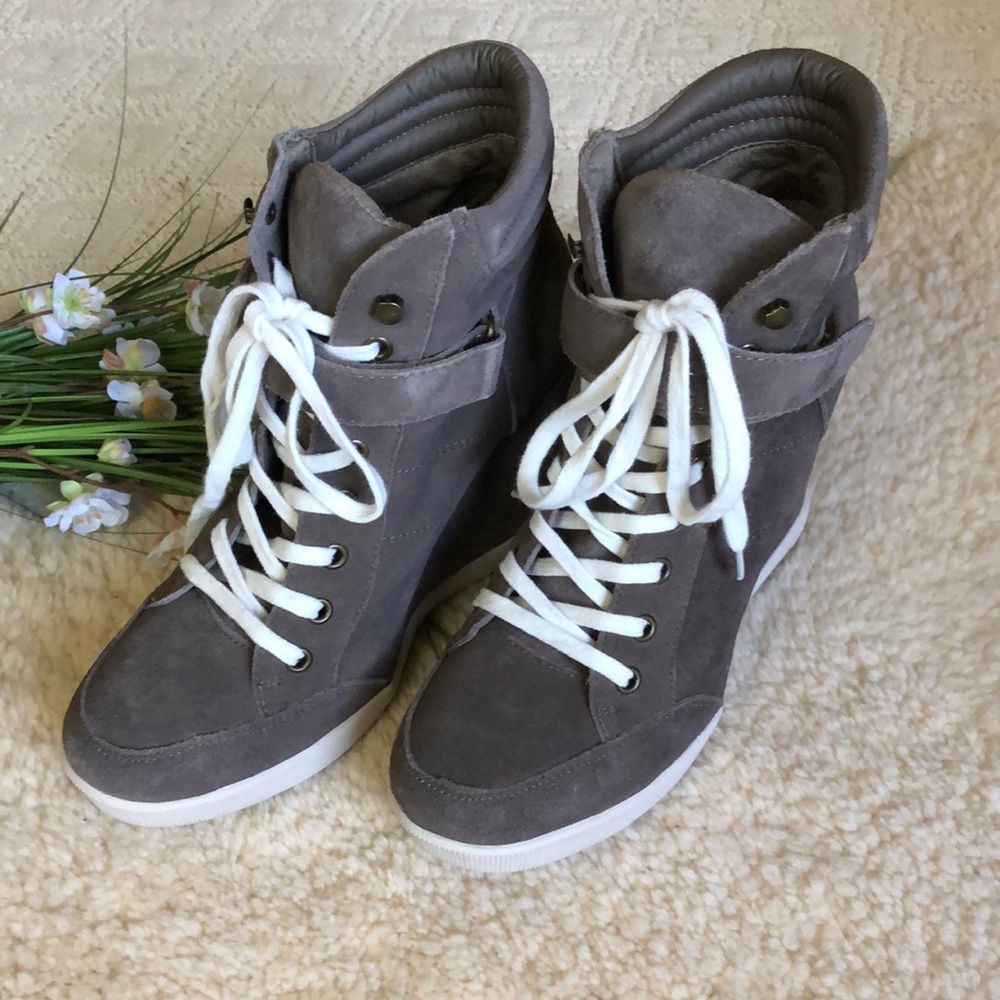Taupe Suede Steve Madden Booties